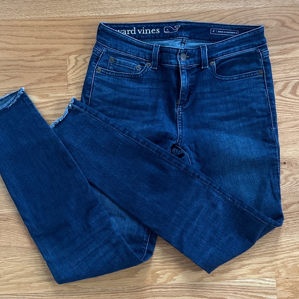 Vineyard Vines NWOT Raw Hem Skinny Jeans (4)